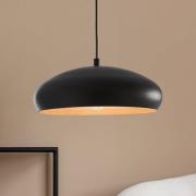 Mogano riippuvalaisin metallisella varjostimella, musta