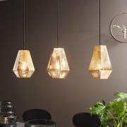 Riippuvalo Chiavica, messinki, 3-lamppuinen