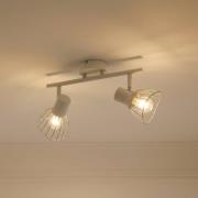 Lindby kattovalaisin Piena, beige, 2-valo, metalli, 39cm