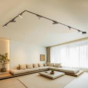 Kiskojärjestelmä Lumaro, valopisteet, 7-lamppuinen, musta, 48 V, himme...