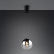 Liora-riippuvalaisin, savuharmaa, Ø 25 cm, lasi, E27