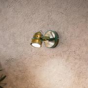 Lindby seinävalaisin Leonor, vihreä, metalli, 1-valo, 9,5 cm