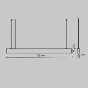 Maytoni LED-riippuvalaisin Basis, musta, CCT, pituus 112,5 cm