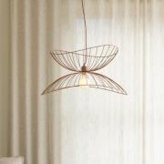 Globen Lighting RAY-riippuvalaisin, vaaleanpunainen, Ø 70 cm, metalli