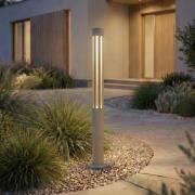 Lindby LED-pylväsvalaisin Fjorya, korkeus 60 cm, kiviharmaa, IP65