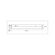 OSRAM LED-kaapinalusvalaisin LINEAR FLAT, 3 000 K hopea