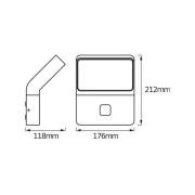 OSRAM LED-ulkoseinälamppu ENDURA STYLE WIDE tummanharmaa