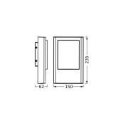 OSRAM LED-ulkoseinälamppu ENDURA STYLE ENTRANCE, grafiitti, IP44