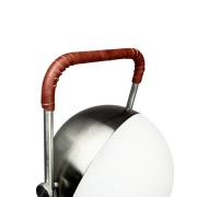 Dyberg Larsen LED-akkupöytävalaisin Mova, viininpunainen, IP44