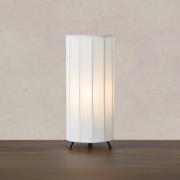 Pöytälamppu Hikari, Ø 14 cm, valkoinen/musta, kangas/metalli