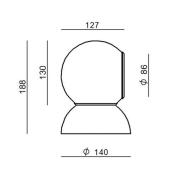 Stilnovo Gravitino LED-seinävalaisin, kääntyvä, harmaa
