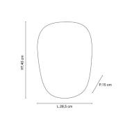 MARKET SET Seinälamppu Screen 70's, korkeus 40 cm, curry, tekstiili