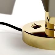 AYTM Cycnus-seinävalaisin, taupe, Ø 45 cm, pistoke, alumiini, E27