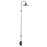 Bover LED-seinävalaisin Platet A/06, musta/terrakotta, 154 cm