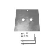 SLV betoniankkurisarja Square Pole, harmaa, ruostumaton teräs, pituus ...