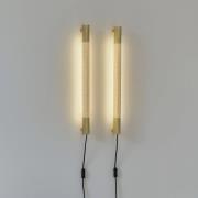 GEJST seinälamppu Radent pistoke, messinki, korkeus 70 cm, G13 LED