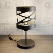 Pöytälamppu Modul Frez kuvioitu varjostin Ø17,5cm musta