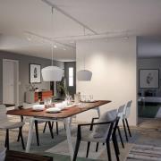 URail päätyosa, signaalivalkoinen, max. 1000 W, päätekansi mukana