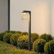 Lucande LED-pylväsvalaisin Beelia, antrasiitti, 90 cm, uurrettu