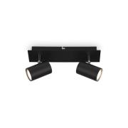 Kattovalaisin Isil A, musta, 2-valo, metalli, kääntyvä, kääntyvä