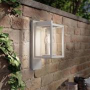 Lucande ulkoseinävalaisin Ferda, pistorasia alhaalla, harmaa, IP44