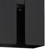 LED-ulkoseinälamppu Briscola, musta, korkeus 20 cm metalli, CCT