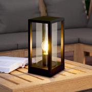 Ulkoseinälamppu Cascinetta, leveys 15 cm, musta, metalli