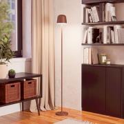 LED-akku-terassilamppu Mannera-L, ruosteenvärinen, korkeus 140 cm