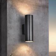 LED-seinävalaisin Riga, antrasiitti, korkeus 20 cm, metalli, 2-lamppui...