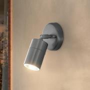 LED-kohdevalaisin ulos Stockholm, teräksenvärinen, ulkonema 10 cm