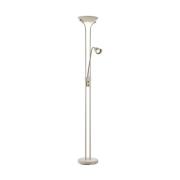 Ylöspäin suunnattu LED-valaisin Modu, beige, lukuvalo, korkeus 180 cm,