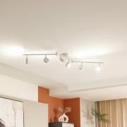 Lindby Jyla kattovalaisin, 6-lamppuinen, mattavalkoinen