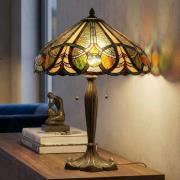 Pöytälamppu 5299, tiffany-tyylinen, 2 katkaisijaa
