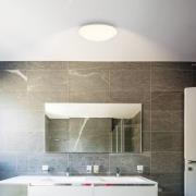 LED-kattovalaisin Elara, valkoinen, Ø 29 cm, IP44, muovi