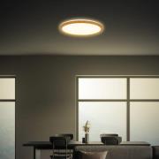 LED-kattovalaisin Tava Wood, Ø 29 cm, muovi, 3 000 K