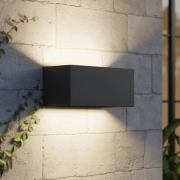 Ideal Lux LED-ulkoseinävalaisin Atom antrasiitti, 20 cm, metallia