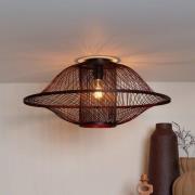 GOOD & MOJO kattovalaisin Maui, punainen, Ø 70 cm, bambu, E27