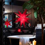 STERNTALER LED-tähti, punainen, Ø 40 cm, 18-piikkinen, IP44