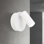 LED-akku-seinävalaisin Luxy, valkoinen, alumiini, CCT, himmennin