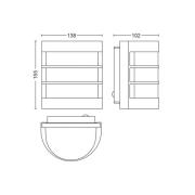 Philips Calgary ulkoseinälamppu, ruostumaton teräs, anturi