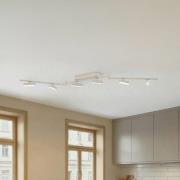 Lindby LED-kohdevalaisin Eldrin, valkoinen, 6-valo, valonauhat