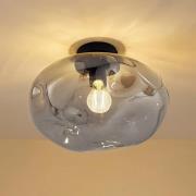 Lindby kattovalaisin Lelia, savuharmaa, lasi, Ø 35 cm