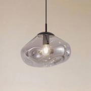 Lindby riippuvalaisin Lelia, savuharmaa, lasi, Ø 35 cm