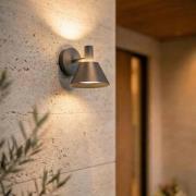 Lucande LED-ulkoseinävalaisin Tabena, mattamusta, IP44, CCT