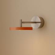 UMAGE LED-seinävalaisin Asteria Short, oranssi, teräs, kiinteä johdotu...