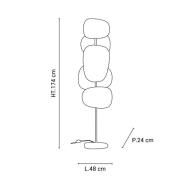 MARKET SET maavalaisin Screen 70's, monivärinen, pellava, 174 cm