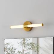 LED-seinävalaisin Ramola, messinkivärinen, leveys 45 cm, IP44, CCT