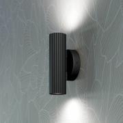 Seinälamppu Portillo, musta, korkeus 20 cm, 2-lamppuinen. Metalli, GU1...