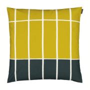 Tiiliskivi tyynynpäällinen 50x50 cm Keltainen-tummanvihreä