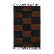 Mara käsinpunottu matto 120x180 cm Black-chocolate